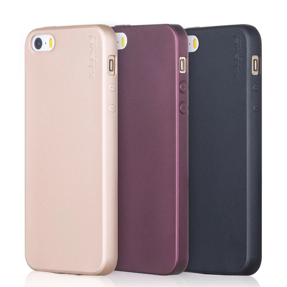 

X-Level Guardian Ultra thin Soft Matte TPU Case for iPhone 5S SE Scrub Back Cover for iPhone SE /5S Silicone Case Capa Fundas
