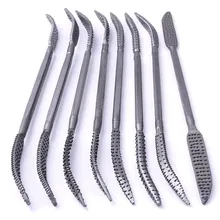 

8pcs/set 190mm Mini Wood Working Rasp Riffler File Set Double Ended Coarse Hand Tool For Wood Carving