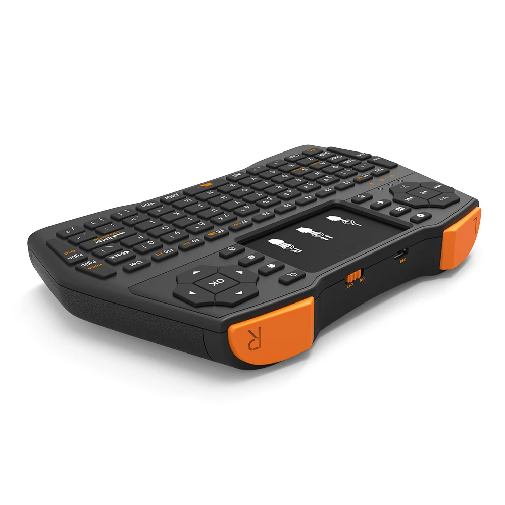Goede I8 Plus Draadloze MINI Toetsenbord 2.4g Russisch of Engels of Spanje Air Mouse Remote Control Touchpad Voor Tv Box tablet Pc I8Plus