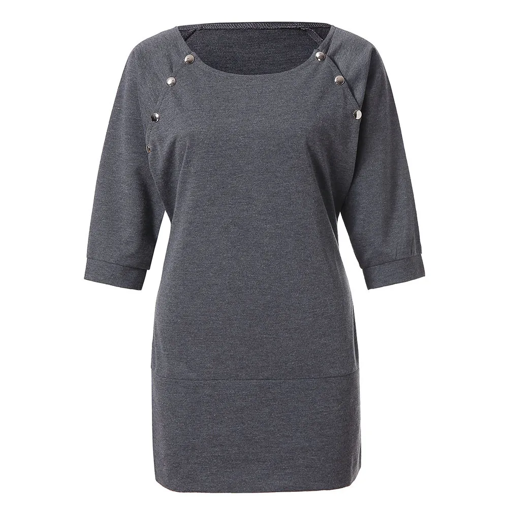 

ARLONEET maternity breastfeeding clothes top Tees Women Nursing Button five-quarter sleeve Casual Top Blouse L1114