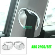 FIT For Alfa Romeo Giulia 2017 ABS Matte Chrome Interior Front Row Safety Belt Covers Trim Car Accessories automobiles accessory