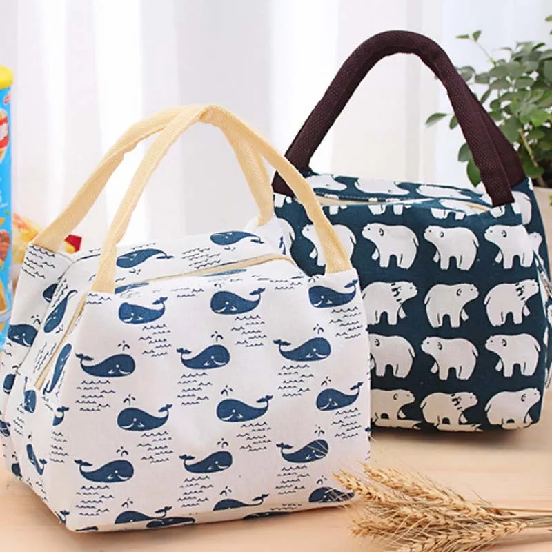Simple Lunch Bag Waterproof Men Women Student Lunch Box
