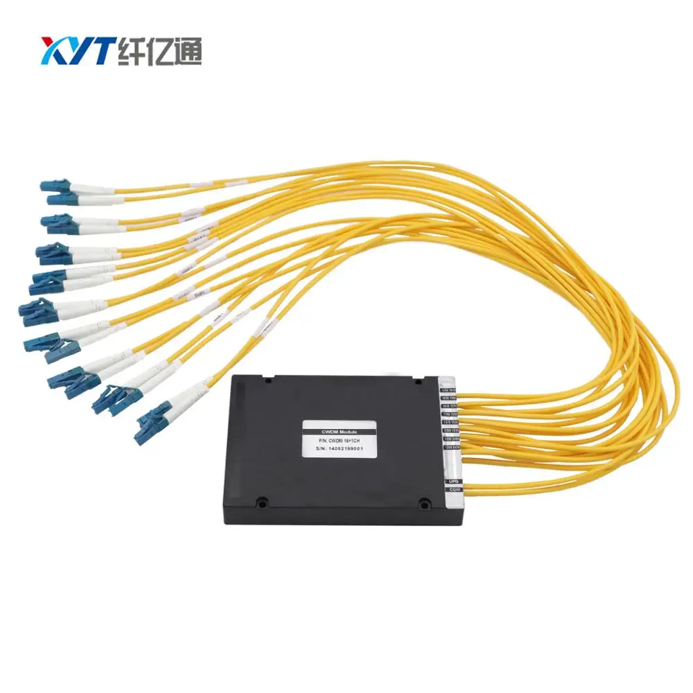 

FTTH CATV System Wavelength Division Multiplexer Dual Fiber (2 input 16 output) 8 Channel DWDM Mux Demux Module