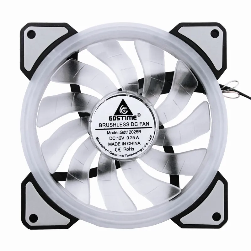 Gdstime 2 шт. DC 12V 120x120mm 120mm x 25mm PC чехол вентилятор гидравлический 3Pin 4Pin 12 см