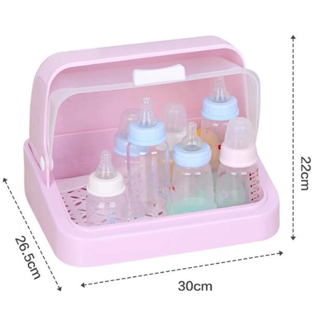 Storage Organizer Container Bin for Kids Supplies in Kitchen Pantry Nursery Bedroom Playroom Holds Formula Bottles Baby Food