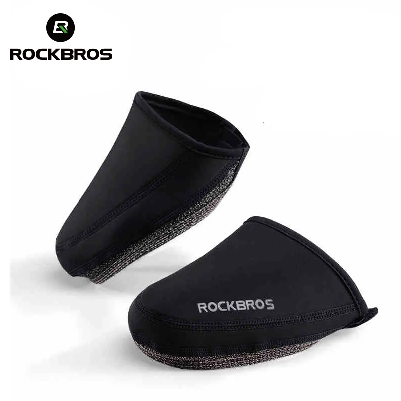 

ROCKBROS Cycling Bike Shoes Cover Windproof Abrasion Resistant Fabric Keep Warm Half Overshoe MTB Ride Road Bicycle Shoe Covers
