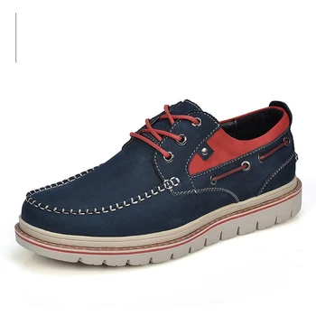 

Nice 6267 Autumn High Quality First Layer Leather Men Casual Shoes Fashion Genuine Leather Height Increasing Man Boat Shoes
