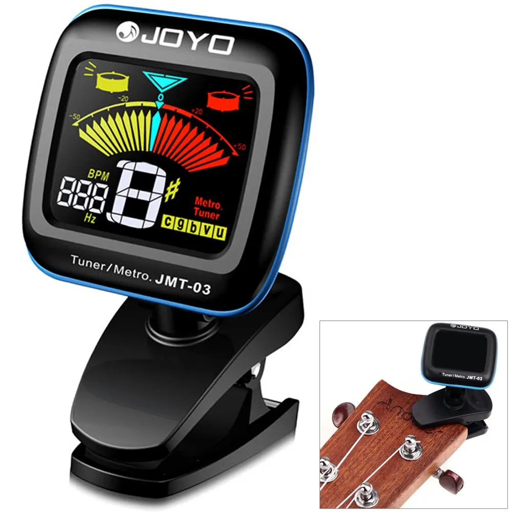 

Portable Color LCD Guitar Tuner Metronome Digital Tuner Clip Mic 360 Degrees Rotation for Chromatic Bass Ukulele Violin HOT sale