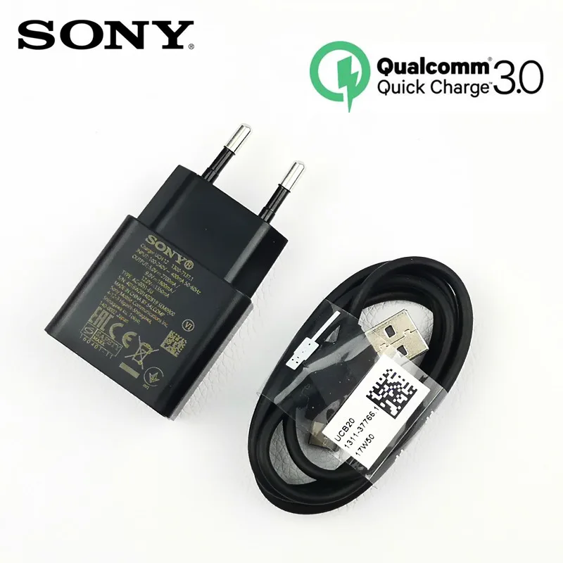 

Original EU UCH12 Sony Fast Charger QC 3.0 QUICK Charge Usb 3.1 Type C Cable For Xperia Xa1 XZ XZs XC XZp XZ1 XZ1C Mobile Phone