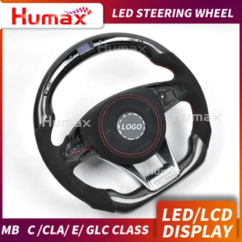 

Customized LED display racing steering wheel for Mercedes C/E/CLA/GLC class w205 w213 w117 with data update fuction