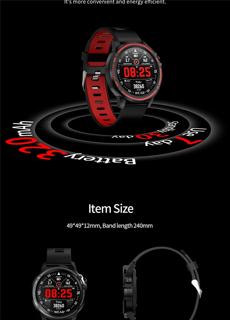 L8 Смарт часы Reloj Inteligente Hombre Smartwatch IP68 Водонепроницаемый Профессиональный Спортивный трекер с ЭКГ PPG пульсометр