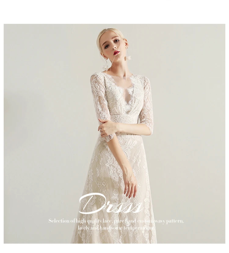 Элегантные Перчатки для велосипедиста кружева Vestidos De Novia спинки А-силуэта Макси Свадебные платья халат с коротким рукавом де брак, невеста платье