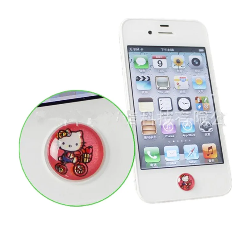 

2018 330Pcs Love Cute Cartoon Rubber Home Button Sticker For Iphone 4 4S 5 5S 5C 6 Plus 6S Plus 7 Plus 8 Plus For Ipad 1 2 3 4
