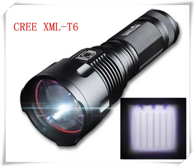 Высокая Мощность светильник CREE XML T6 светодиодный вспышка светильник Тактический 26650/AA Аккумуляторная Масштабируемые Светильник фонарь 26650 ЕС зарядное устройство