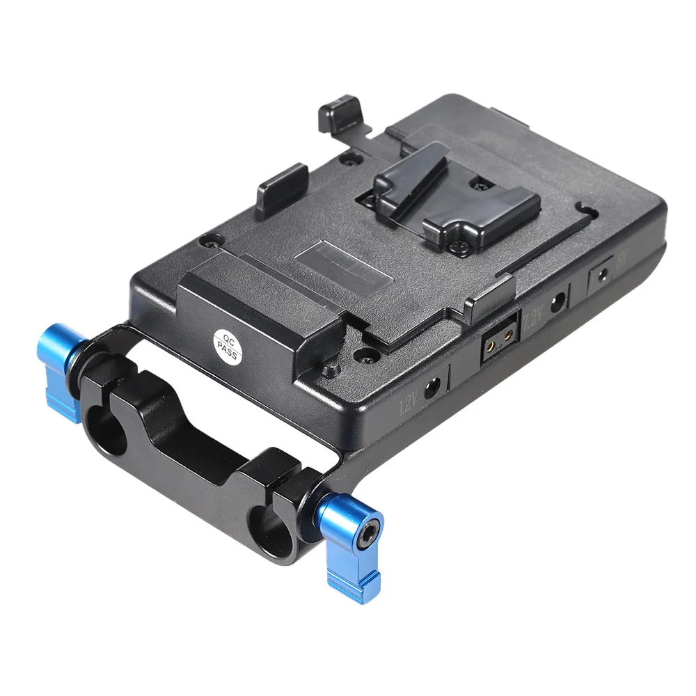 Камера andoer зарядное устройство адаптер V Тип батарея пластина с 15 мм стержень зажим E6 батарея адаптер для sony V-Mount батарея