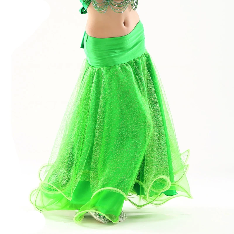 silver silk skirt