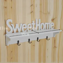 Dekorativen Wandregale “Sweethome” Haken Wand rack separator WPC bord Speicher-halter & Rack-home dekorationen