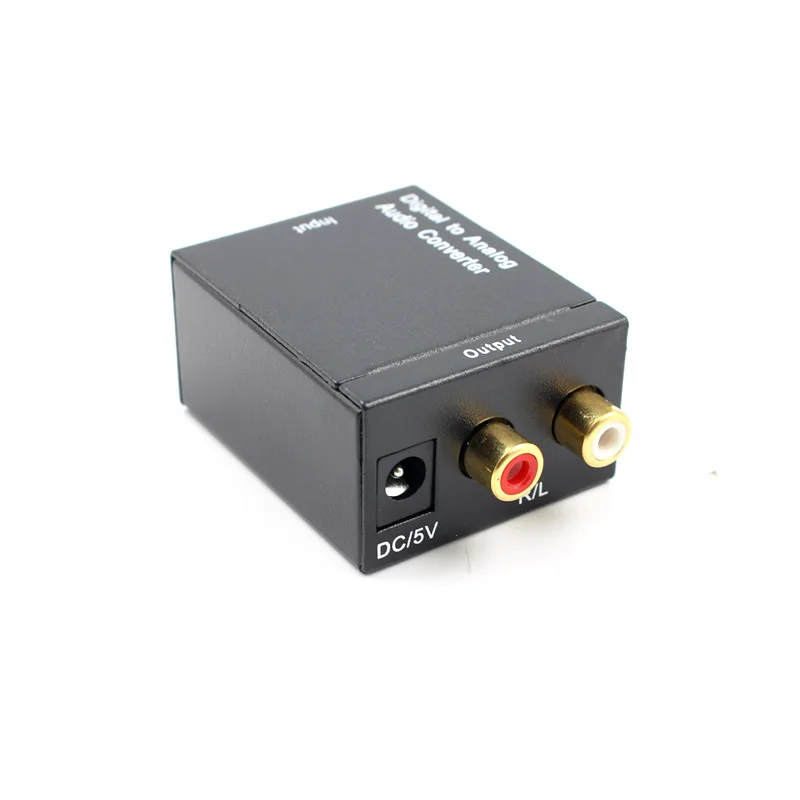 Digital to Analog Audio Converter Adapter Digital Optic Coaxial RCA Toslink Signal to Analog Audio Converter Cable (3)