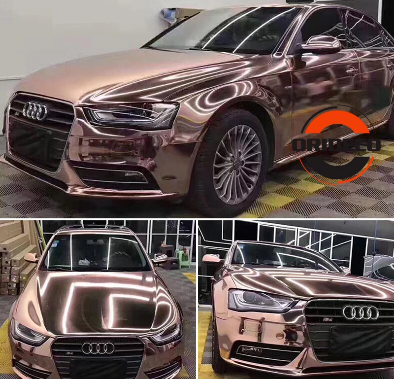 rose golden stretchable chrome film 11