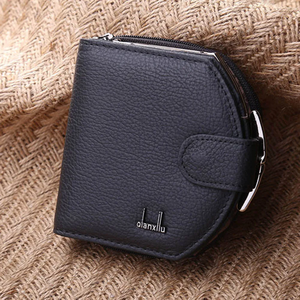 

Women Wallets Dollar Price Card Holder Artificial Leather Zipper Cute Solid Color Small Purse Female Purse Femme Portefeuille