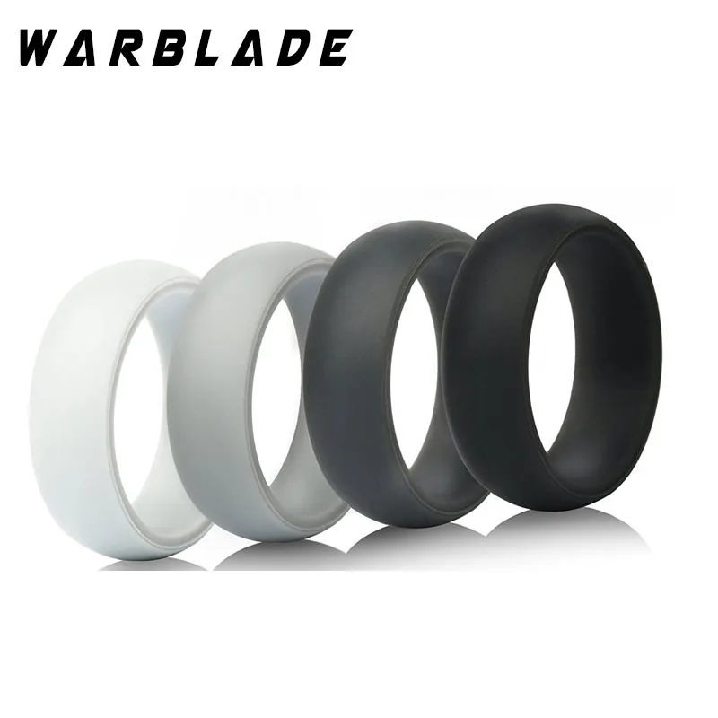 

2018 New Design Environmental silicone Female Ring 6 7 8 9 10 11 12 Size For Women Girls Office Lady Finger Jewelry 4pcs/set