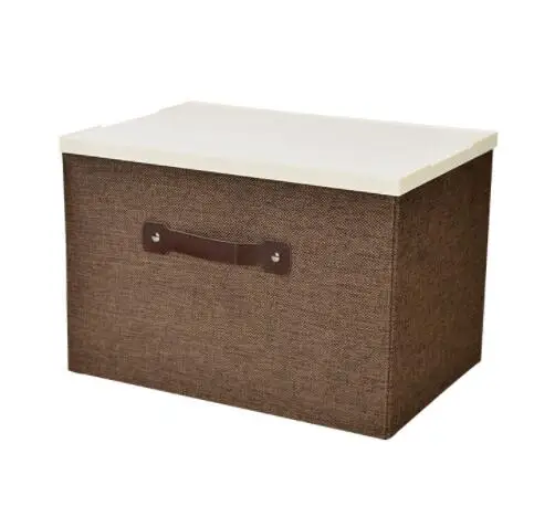 Складная коробка для хранения Органайзер для одежды декоративное полотенце органайзер для свитера ящики для хранения мешочки домашние органайзеры контейнер - Цвет: coffee
