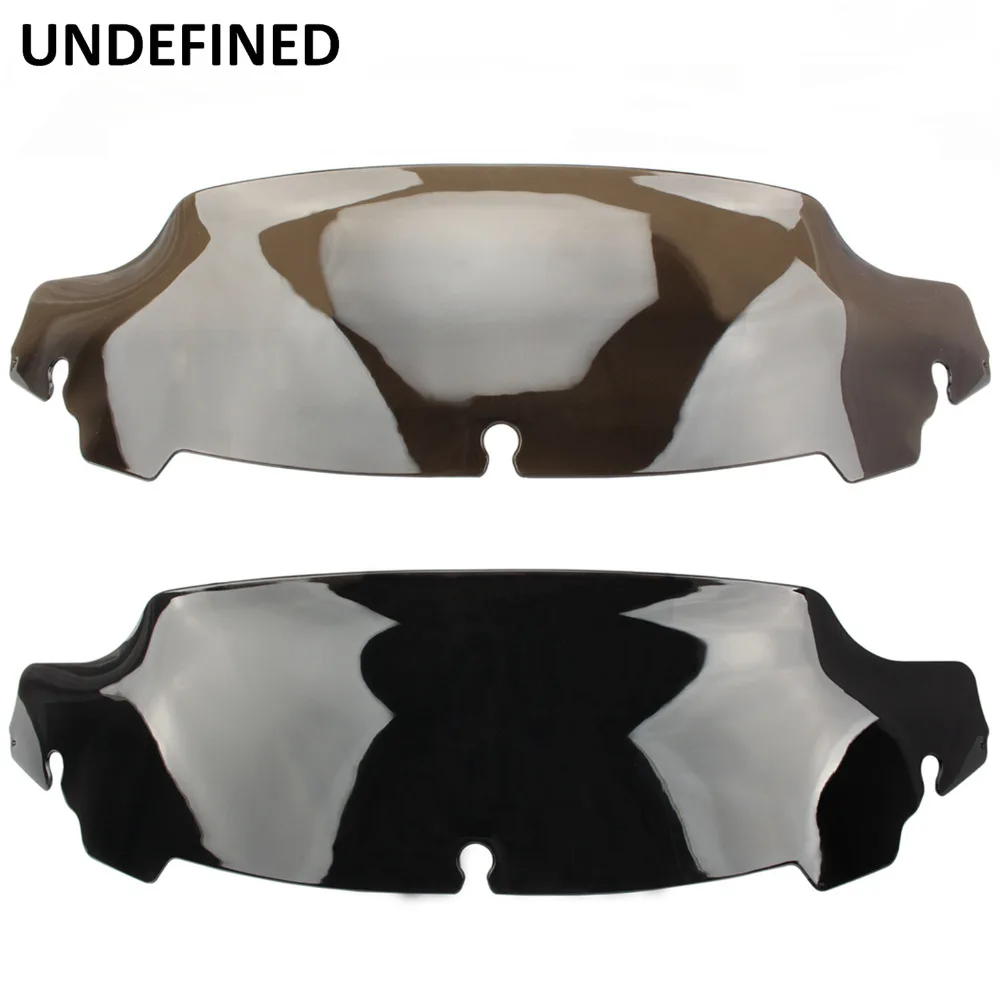 

5'' Smoke Wave Motorcycle Windshield Deflector Windscreen Protector for Harley Touring Electra Glide Street Glide 2014-2018
