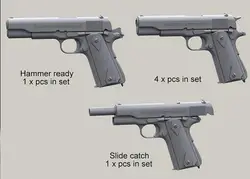 1/35 изменение Запчасти M1911 пистолет (всего 6 шт. в упаковке) смолы моделей