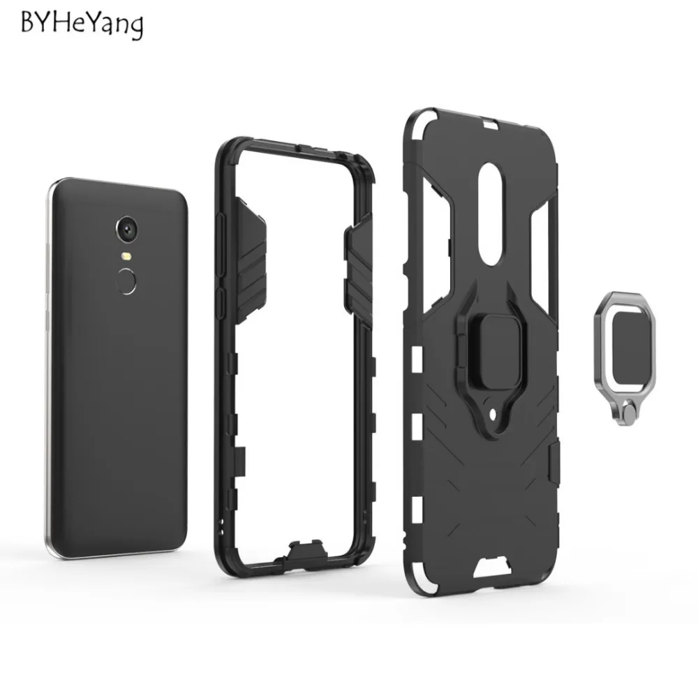 For Xiaomi Redmi 5 Plus Case Redmi 5 Plus Cover Car Holder Magnetic Suction Ring Bracket Armor Cover for Xiaomi Redmi 5 Plus