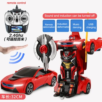 

Telecontrol Deform Boys and Children's Toystion Vehicle Vehicle Diamond Wireless Remote Control Vehicle Robot RC Car
