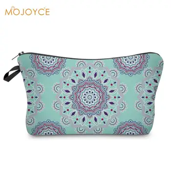 

Girls Casual Small Creative 3D Flower Print Travel Makeup Bags Female Waterproof Women Zipper Multi-function Clutch Handbags