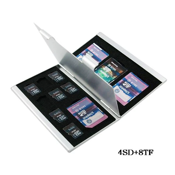 

Multi in one 4pcs SD 8pcs Micro SD Memory card case