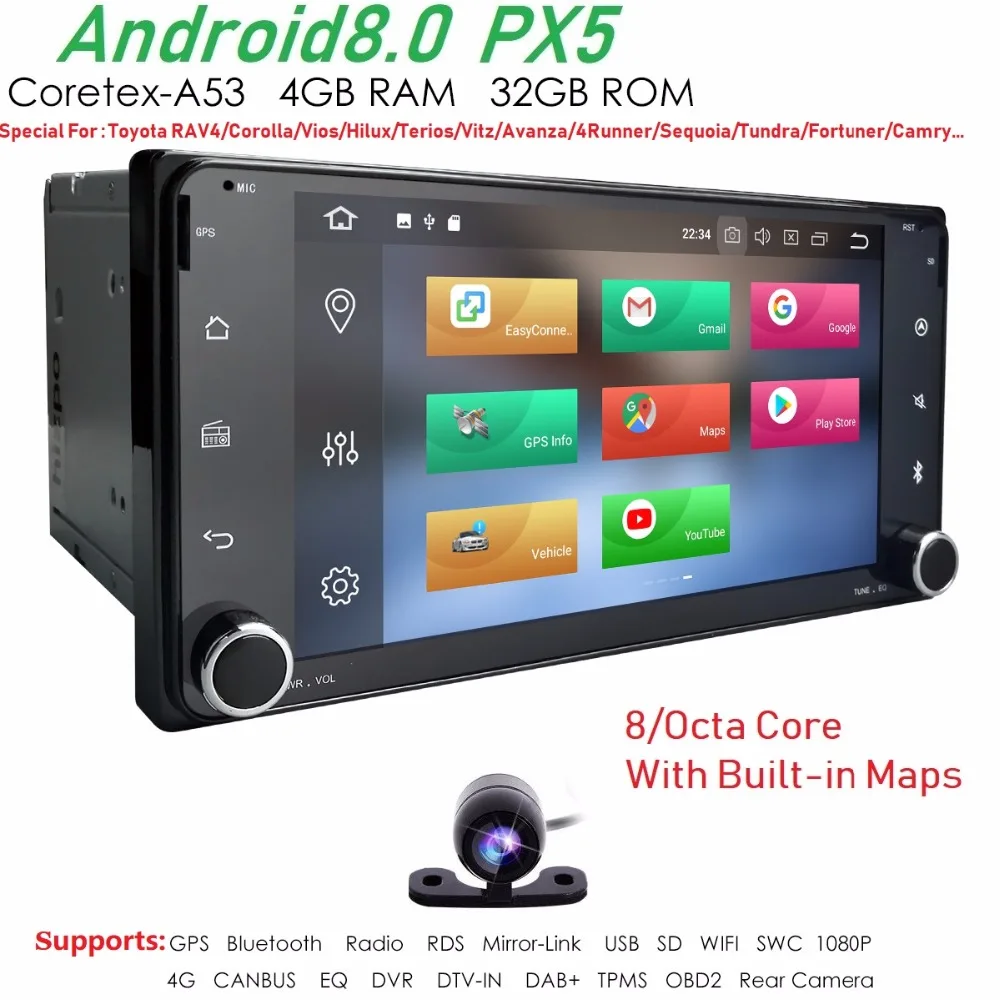 PX5 Android 8 0 Octa 4 Core CPU 2 DIN Universal font b Radio b font