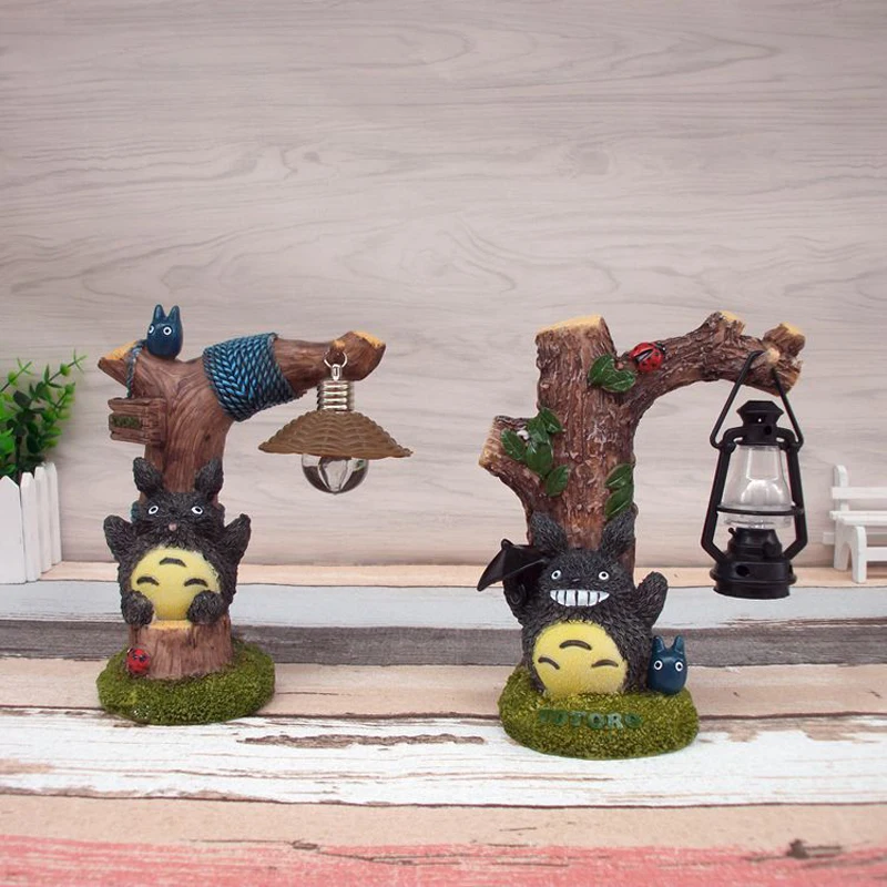 

Creative Hayao Miyazaki anime Totoro night light LED fashion home resin desktop decor lights children sleep bedside lamp80723