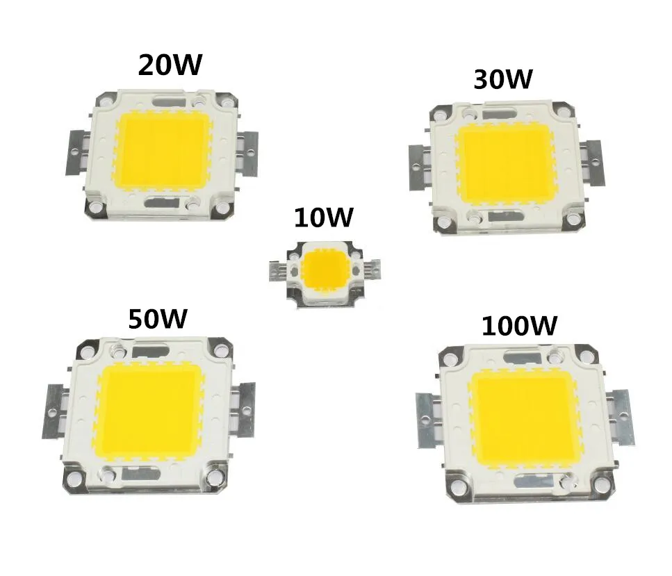 Белый 10 Вт 20 Вт 30 Вт 50 Вт 100 Вт Светодиодный светильник чип DC 12 В 36 В COB Интегрированный Светодиодный чип DIY прожекторная софитная лампа