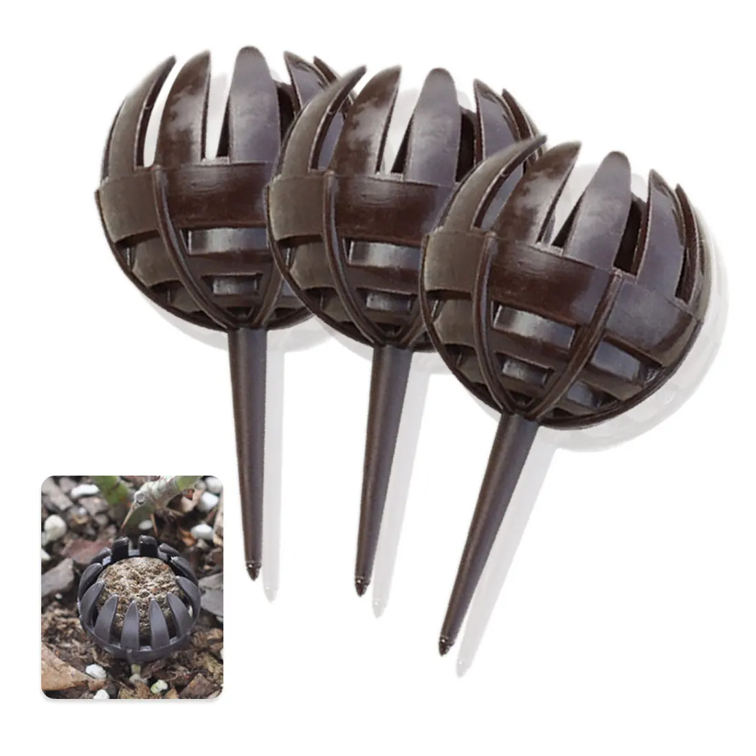 

Automatic Fertilizer Baskets Planting Bonsai Tool Agriculture Garden Fertilization Tools Plastic Plant Box Basket 20 Pcs