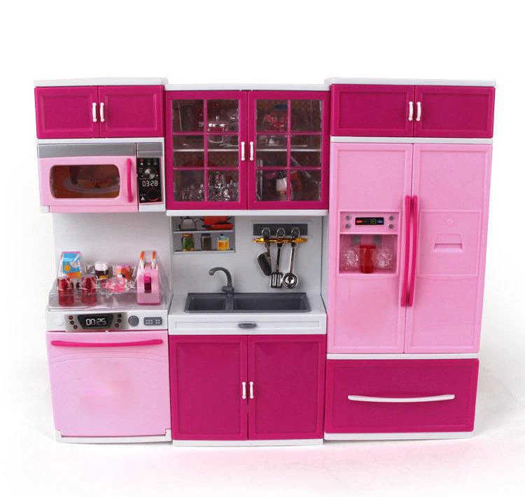  Kids Large Children /27s Kitchen With Sound And Light Girls Pretend Cooking Toy Play Set Pink Simul - 32852230476