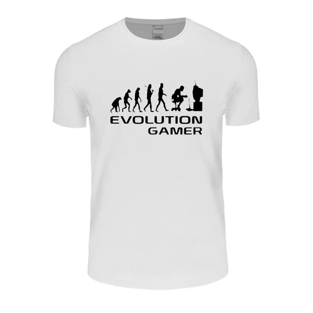 Evolution Of A Gamer Pc Geek Leisure Time T Shirt | Мужская одежда