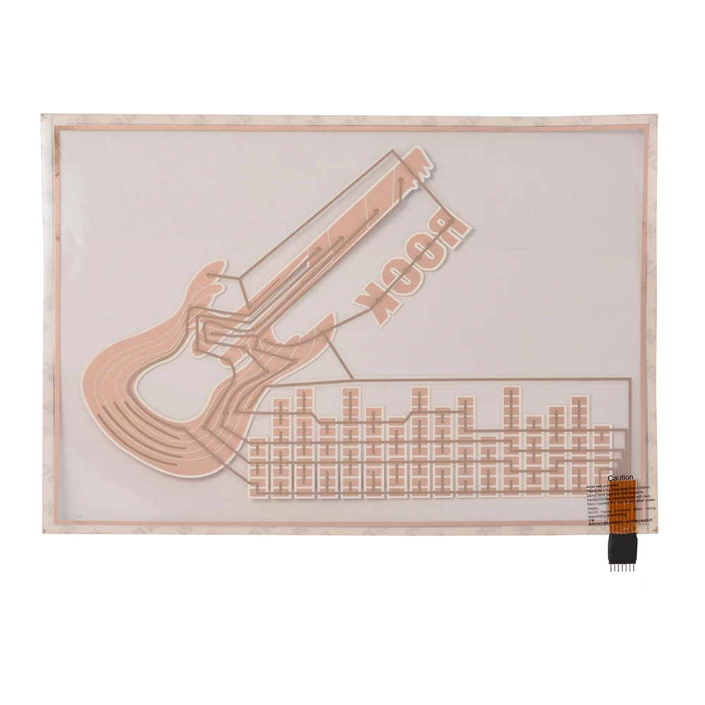 

Automobile Music Rhythm Sticker 40cm*29.5cm Guitar Logo Music Sticker 12V LED Flash Lamp Sound Rhythm Lights Car Stickers