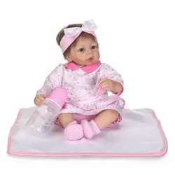 40 см мягкие силиконовые Reborn Baby Doll Fashion Игрушечные лошадки дети играют дома Игрушечные лошадки девушка кукла ручной работы реалистичные