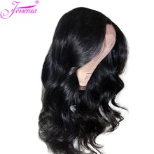 150 Плотность парики с волнистыми волосами для черных женщин Remy Glueless 13*4 Кружева передние человеческие волосы парики, бразильские волосы предварительно сорванные парики