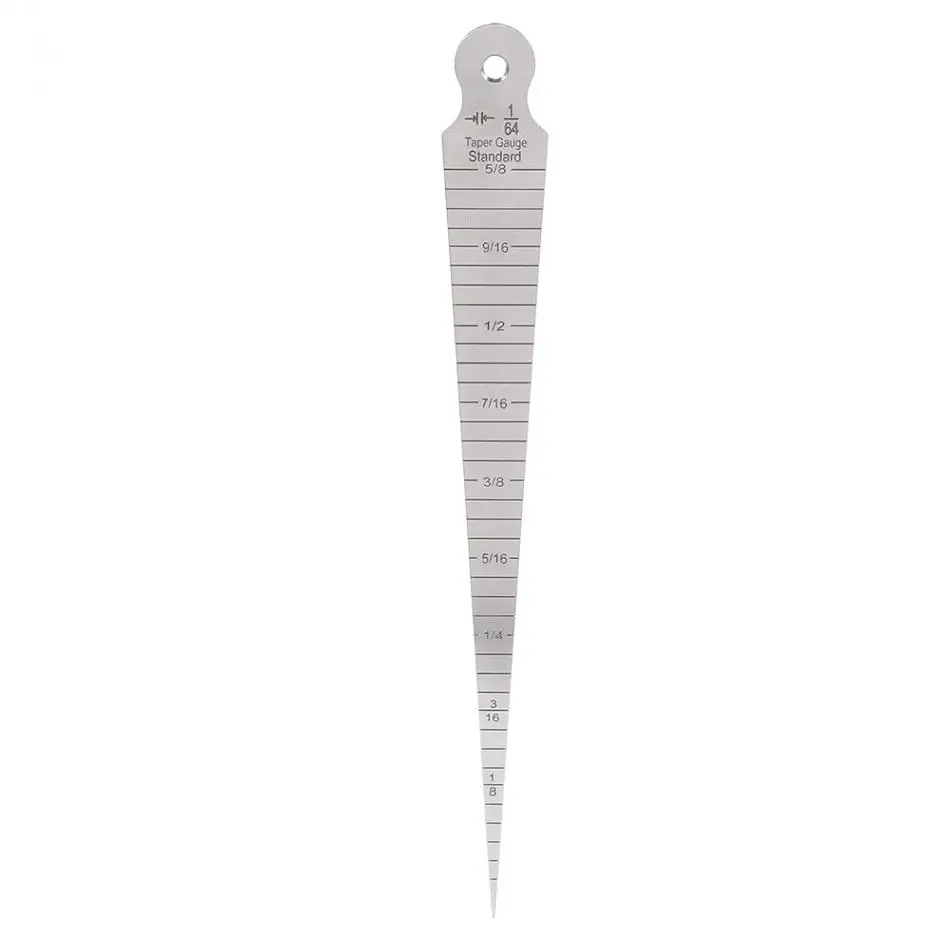 Metric inch measuring tool 1-15mm stainless steel tapMetric inch measuringer gauge welding inspection taper gauge clearance hole