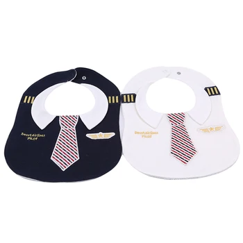 

Waterproof Baby Bib Gentleman Bibs Boys Girls Cartoon Tuxedo Bibs Newborn Dinner Feeding Bib Baby Clothing Accessories