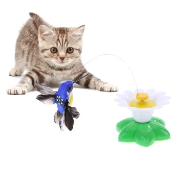 

Cat Toy Electric Rotating Rod Wire Cat Teaser Interactive Training Toys Funny dog Cat Toys Pet Seat Scratch Toy For Cats Kitten