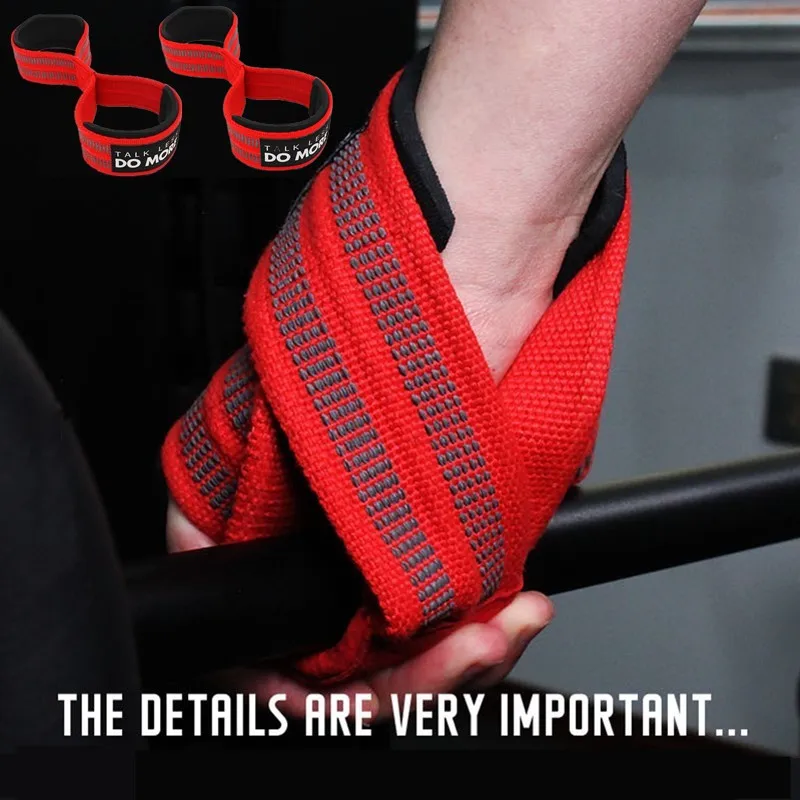

2 PCS Gym Figure 8 Weightlifting Straps Lifting Straps Non-slip for Lift More Weight Deadlift Wrist Wrap Hand Protection Belt