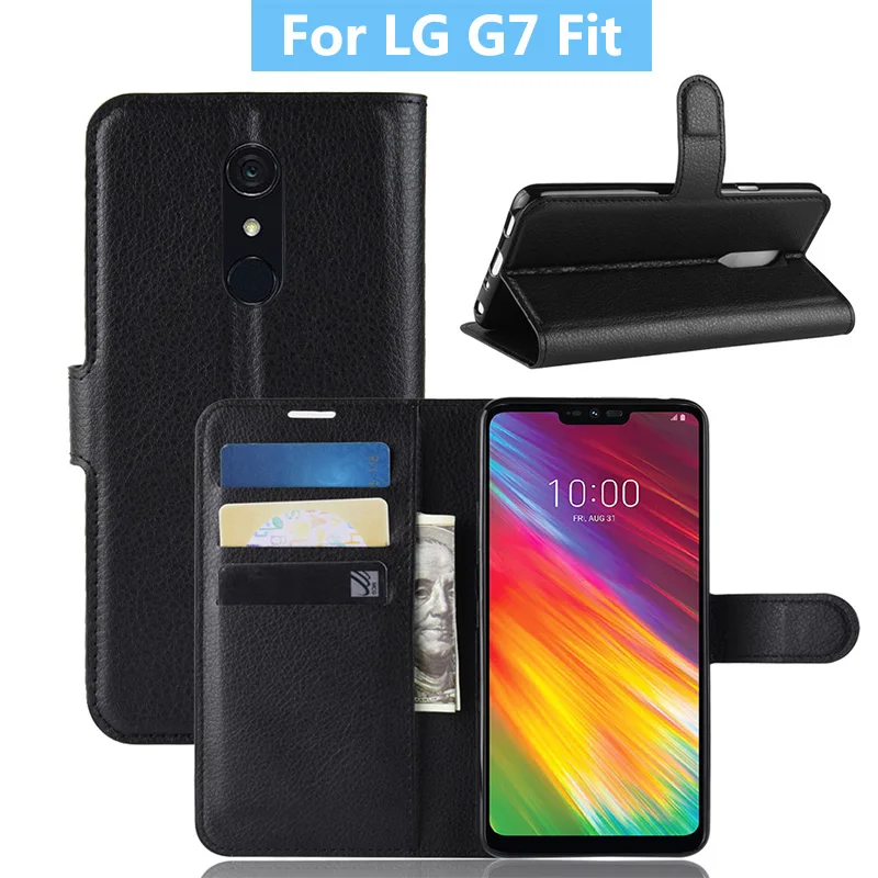 Чехол для LG G7 Fit чехол Стильный чехол-книжка с отделениями карт и подставкой |