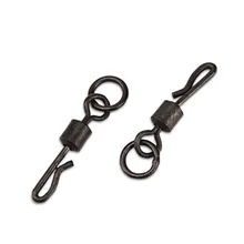 25 шт./пакет q-образный шарнирного соединения для ловли карпа быстросменный соединитель прокатный поворотные рыболовные принадлежности рыболовные снасти