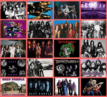 

Lanchenyi Handmade Rock Deep Purple Classic Series sticker 20/pcs PVC Art Crafts collection Gift wall Design sticker 7.5*5.5cm