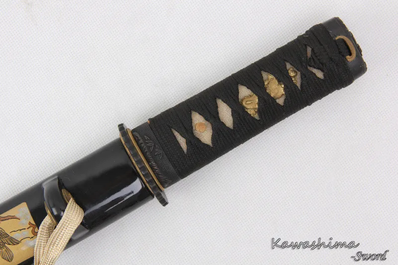 Японские мечи вакидзаси Танто ручной работы из углеродистой стали тигровый узор оболочка маленький нож самурайский меч письмо открывалка острота поставка