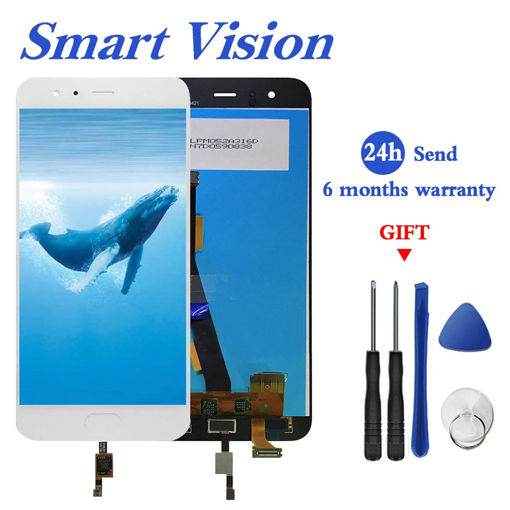 

For Xiaomi Mi 6 LCD Display+Touch Screen Digitizer Assembly 1920x1080 FHD For 5.15" Xiaomi Mi6 LCD Replacement xiaomi 6 lcd